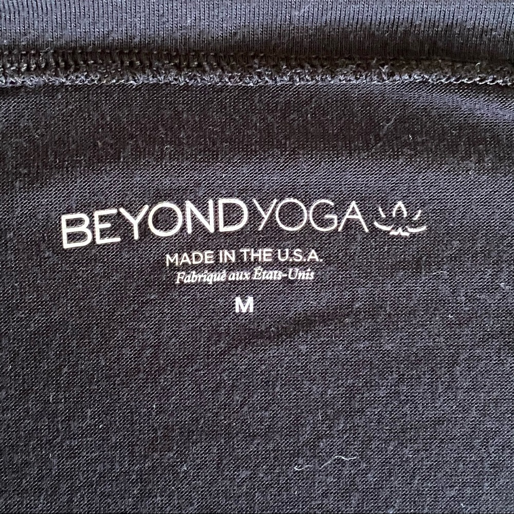 Beyond Yoga Out Front Split Black Pullover - image 7